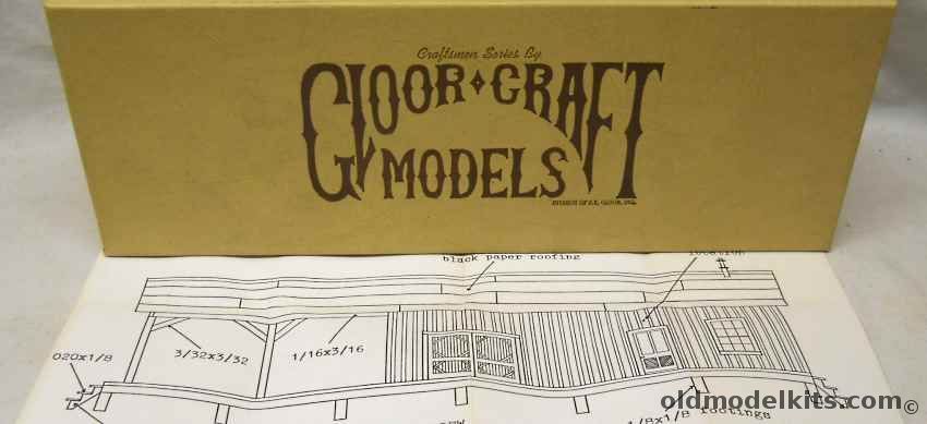 Gloor Craft Models HO Freight House - HO Scale Craftsman Kit, 410 plastic model kit